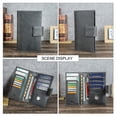 thumbnail image 3 of Contact's Leather Family 4 Passport Holder With Airtag,Travel Passport Wallet RFID Blocking (Gray), 3 of 9