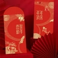 thumbnail image 4 of 6Pcs Enveloppes Rouges avec des Mots de Bénédiction Lapin Chinois 2023 Nouvel An Lunaire Argent Rouge Décor pour Cadeau, 4 of 10