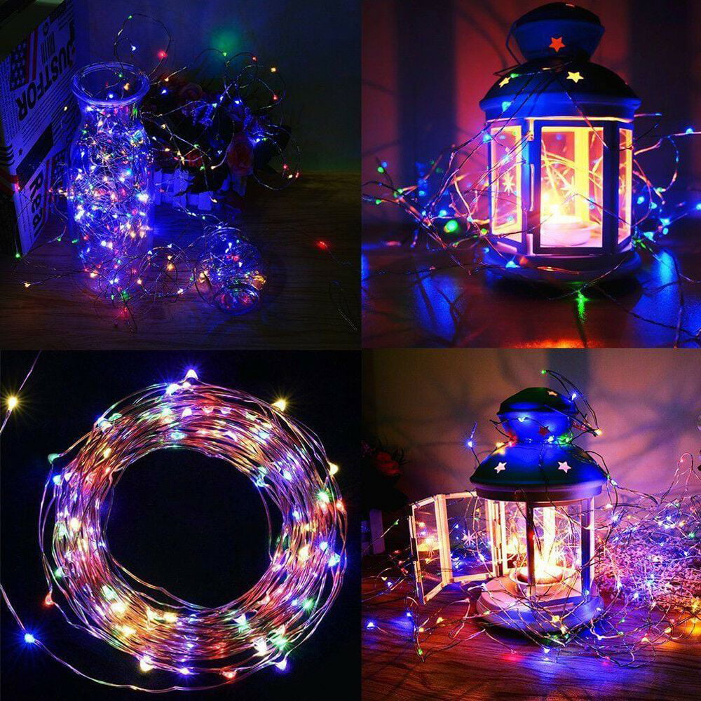 Details about   Outdoor Solar Fairy String Lights 100/200 LED Copper Wire Waterproof Garden Xmas 