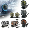 thumbnail image 2 of Oliegs Heated Blanket New Car Fan Rear Seat Fan Telescopic Rod 12v24v Universal For Cars And Trucks Chocolate, 2 of 3