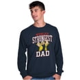 thumbnail image 5 of Popeye Cartoon Worlds Strongest Dad Men's Long Sleeve Tee T Shirt Brisco Brands S, 5 of 6