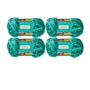 The Pioneer Woman Tonal Velvet Teal Yarn, 96 Yards, Pack of 4