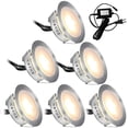 thumbnail image 1 of Embedded LED deck light kit ground outdoor deck lighting waterproof light 6 PCS, 1 of 5