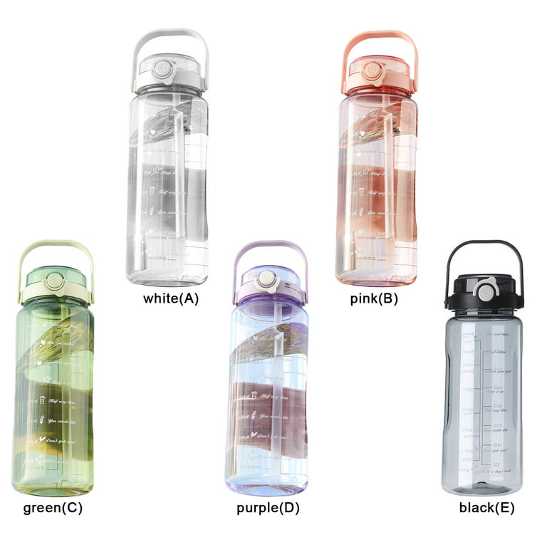2 L (67 Oz) Large Capacity Sports Water Bottle With Straw & Handle For Yoga  Running Outdoor Camping Bpa-free Portable Watter Jug - Water Bottles -  AliExpress