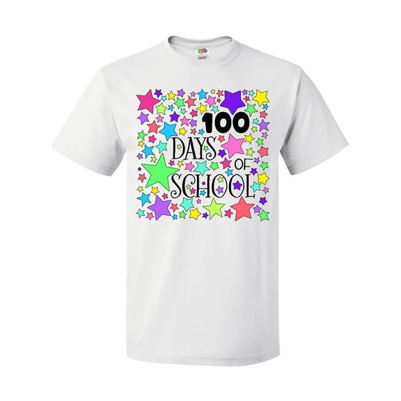 Inktastic 100 Days of School Pastel Stars T-Shirt