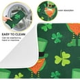 thumbnail image 2 of St. Patrick''s Day Dish Drying Mat for Kitchen Counter 18" x 16" inch - Absorbent Reversible Microfiber Dish Mat, Heat Resistant Drying Pad Dish Drainer Mats for Countertop - Purple, 2 of 5