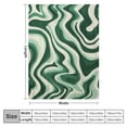 thumbnail image 4 of ONETECH Aesthetic 70S Abstract Wavy Swirl Throw Blanket, Cute Sage Green Blankets and Throws for Bed, Retro Boho Minimal Sofa and Couch, Groovy Blankets for Girls and Boys Kids, Bedding Accessories, 4 of 6