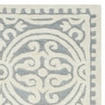 thumbnail image 6 of SAFAVIEH Cambridge Leslie Geometric Wool Runner Rug, Silver/Ivory, 2'6" x 12', 6 of 9