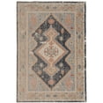 thumbnail image 2 of Contemporary Home Living 2' x 3' Geometric Diamond Rectangular Area Throw Rug - Cream and Blue, 2 of 8
