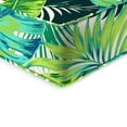 thumbnail image 3 of Jordan Manufacturing 46.5" x 24" Kadir Iceberg Green Leaves Rectangular Outdoor Deep Seat Chair Cushion Set with Welt, 3 of 11