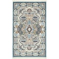 thumbnail image 1 of Unique Loom Tapis de Zone Texturé Narenj Médaillon 3' x 5' Rectangle Bleu/tan, 1 of 2