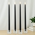 thumbnail image 2 of Mainstays Paraffin Wax 16" Taper Candle, Unscented, Black, 4 Pack, 2 of 7