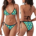 thumbnail image 3 of Fotbe Ball Tennis Traje de Baño para Mujer de Dos Piezas – Bikini Sexy de Tirantes Tipo Halter con Diseño Triangular, 3 of 6