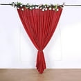 thumbnail image 3 of BalsaCircle Red 20 feet x 10 feet Metallic Spandex Backdrop Curtain Wedding Photobooth Party Decorations, 3 of 8