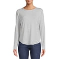 thumbnail image 2 of Time and Tru Women's Long Sleeve Hacci Top (2 Pack), 2 of 5