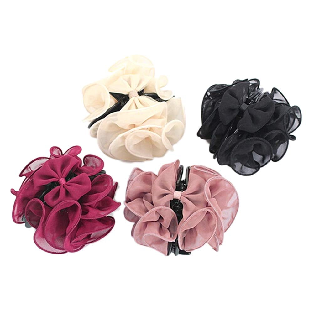 large flower hair clips
