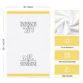 thumbnail image 3 of Sm:)e Daisy Hello Sunshine Summer Kitchen Dish Towels Yellow 18 x 26 Inch Set of 4, 3 of 7