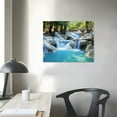 thumbnail image 3 of ARISTURING Trees Forest Canvas Wall Art Landscape Waterfall Painting Mountain River Artwork Wall Decoration Nature Art Prints Framed for Bedroom Bathroom Home Office Decor (20x16 inch), 3 of 4
