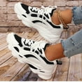 thumbnail image 6 of NOKIO Womens Walking Shoes Non Slip Sneakers Comfortable Tennis Running Shoes Women Lace Up Running Shoes Sports Shoes White Sneakers Ladies Sneakers Mesh Breathable Light Casual Shoes, 6 of 6