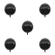 thumbnail image 2 of Bewildely Globos redondos Película de aluminio Superficie lisa Globo de la casa Arreglo de ambiente de 22 pulgadas Accesorios para fotos para bebé Negro Type2 NO2 Bewildely CBP360248, 2 of 5