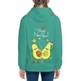 thumbnail image 4 of Kll Unisex Kids Boys Girls Hooded Pocket Pullover Hoodies-Funny Avocado, 4 of 9