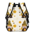 thumbnail image 4 of Rateoe Beekeeper Gnome Holding A Glass Pattern Casual Backpack for School, Work, Travel – Adjustable Straps, Multiple Compartments – Ergonomic Design, Fits Laptops and Tablets, 4 of 5
