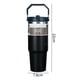 thumbnail image 4 of Vaso Frasco térmico de 900 ML a prueba de fugas con taza aislada con asa para automóvil doméstico (negro) Ndcxsfigh Libre de BPA, 4 of 9