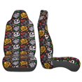 thumbnail image 3 of Yiaed Pumpkin And Flying Bat Print Car Seat Covers,Universal Auto Seats Protector Fits for Car,SUV Sedan,Truck,Automotive Seat Covers & Accessories(Two packs), 3 of 7