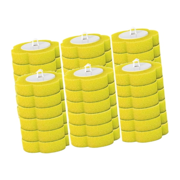 36 recambios de cepillo para inodoro, esponja, almohadillas limpiadoras para inodoro, recambios de limpiador de inodoro para baño, limpieza de hotel Sabor a limón