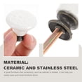 thumbnail image 2 of DECORNIJIA Drawer Handle Rustic Cabinet Knobs White Kitchen and Bedroom 1.30X1.30X1.20in, 2 of 8