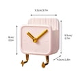 thumbnail image 2 of Small Alarm Clocks for Bedrooms Creative Storage Rack Free Punch Alarm Clock Hook Kitchen Supplies Storage Rack Bedroom Wall Hanging Pendant, 2 of 5