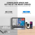 thumbnail image 3 of 3 in 1 Charging Station for Apple Products, Removable Charging Stand for iPhone Series AirPods Pro/3/2/1, Charging Dock for Apple Watch SE/7/6/5/4/3/2/1(with 10W Adapter and Cable)(Black), 3 of 7