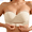 Light Yellow, variant on Women's Thin Vest Soft Support Large Chest Small Half Fixed Cup Breathable Bra Full Coverage Bras