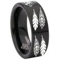 thumbnail image 6 of Wolf Skull and Feathers Tungsten Carbide Ring, 6 of 9