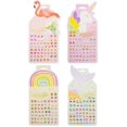 thumbnail image 1 of Pendientes adhesivos con forma de unicornio 3D para niñas, Koutey, 120 pares, 1 of 7