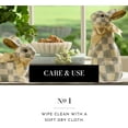 thumbnail image 4 of Bunny Figurine, Rabbit Figurine Decoration for Spring, Standing, Sterling Check, 4 of 8