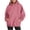 Hot Pink, variant on Womens Sweatshirts Hoodies for Women Solid Color Long Sleeve Oversized Pullover with Pocket Loose Casual Fall Winter Thick Warm Tops Workout Lightweight Versatile