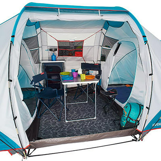 Decathlon Quechua, Waterproof Family Tent, 4 Person, 2 Rooms - Walmart.com
