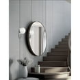 thumbnail image 3 of Dainolite 1 Light Halogen Wall Satin Chrome Polished Chrome with White Glass, 3 of 3