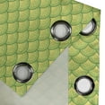 thumbnail image 4 of Ambesonne Green Grommet Curtain, Japanese Floral Waves, 50" x 72", Yellow Green Apple Green, 4 of 6