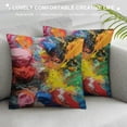 thumbnail image 3 of Leisuo Painting with Splattered Body Pillow Case Cover Zippered Pillow Cover Pattern Pillow Case Protector with Decorative Soft Large Pillow Cases Covers for Bed Decor, 3 of 5