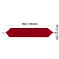 thumbnail image 3 of 70x13 Inch Christmas Table Runner, Red Themed Polyester Fabric Dining Table Decoration for Holiday Dinner Party, Washable Centerpiece Cloth for Festive Setting, 3 of 6