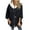 Black, variant on Winter Dresses for Women 2025 Fall Outfits for Women 2025 Winter Loose Casual Color Matching Jacket Zipper Stand Collar Woolen Top