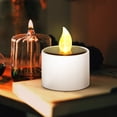 thumbnail image 3 of SHISUYAN Solar Powered Candle Tea Lamp Flameless Candle Lamp Solar Candle Tea Light, 3 of 8