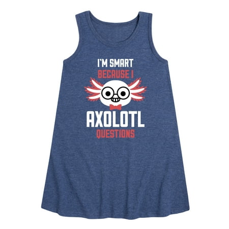 

Instant Message - Smart Axolotl Questions - Toddler and Youth Girls A-line Dress