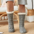 thumbnail image 1 of Calcetines de Invierno para Hombre, Calcetines de Felpa Gruesos cálidos, Suaves, Antideslizantes, a Media Pierna, 1 of 3