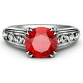 thumbnail image 2 of Filigree & Milgrain Ruby Vintage Engagement Ring, 2 of 4