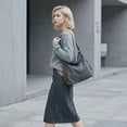 thumbnail image 3 of Sunyuer Women's Convertible Canvas Tote Bag, Large Capacity Multiway Shoulder Backpack, Adjustable Strap Hobo Handbag, Casual Versatile Crossbody Purse for Work Travel Daily Use, 3 of 7