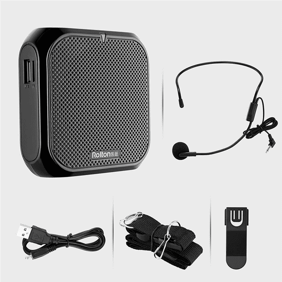 2X Portable Voice Amplifier, Booster with Microphone Loudspeaker Personal PA System for Voice Amplification