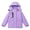Purple, variant on Kids Ski Jacket Boys Girls Fleece Lined Snow Coat with Detachable Hood and Zipper Pockets for Skiing Snowboarding Winter Outdoor Activities
